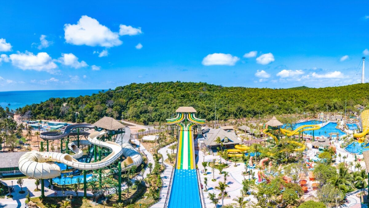 Water park in sun world Hon Thom islet
