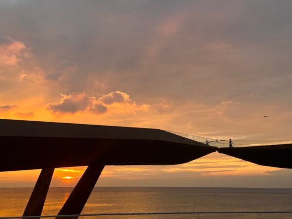 sunset at kiss bridge phu quoc
