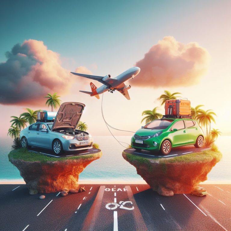Renting a car on an island is faster and cheaper than bringing your own vehicle from the mainland