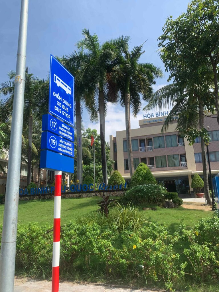 Hoa binh hotel bus stop