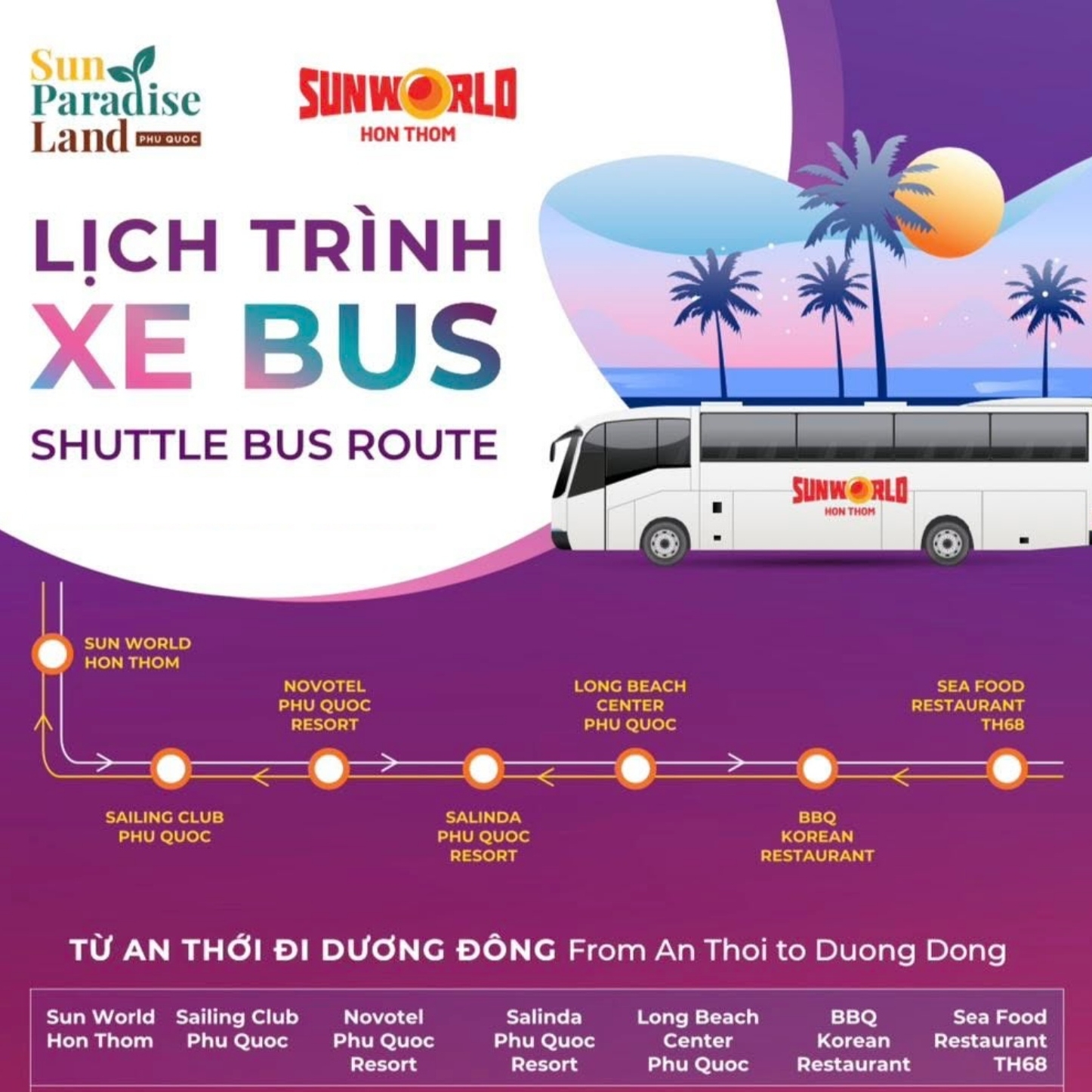 Sun World Hon Thom free bus - thumnail