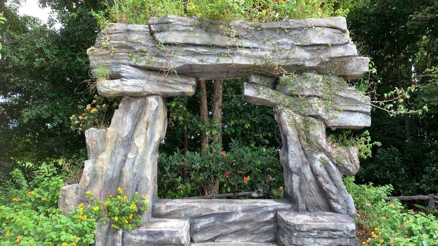 A Rock gate for background of tourist's photos