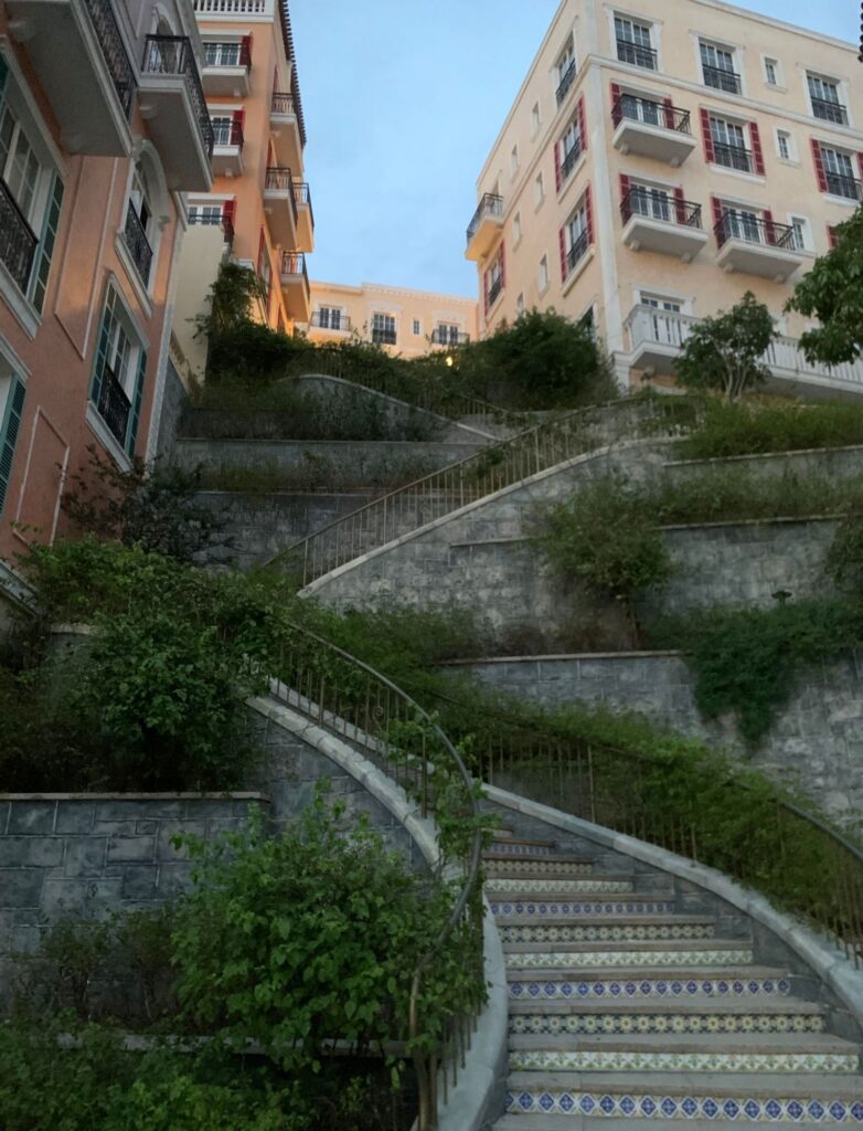 Famous Stair in Sunset Town